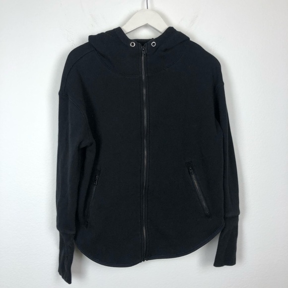 Athleta Good Karma black zip up jacket - Picture 2 of 9